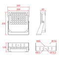 AT1-L02C-024C-AC-220V Good Quality 80w led extruded aluminum housing floodlight ultrathin